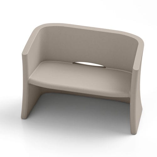 Canapé minimaliste - BREEZE - Lyxo Design - d'extérieur / en polyéthylène / 100% recyclable