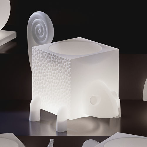 Pot de fleur lumineux - CAMA LUMINOUS TRAY - Lyxo Design - en polyéthylène / à poser / résistant aux UV