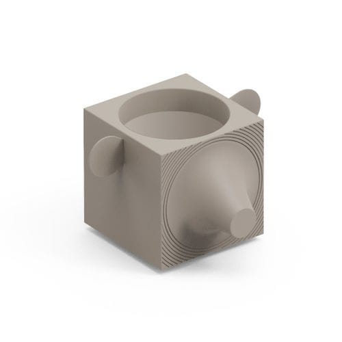 Pot de fleur en polyéthylène - FERA CAPO TRAY - Lyxo Design - à poser / géométrique / résistant aux UV