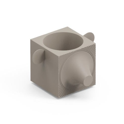 Pot de fleur en polyéthylène - FERA CAPO DEEP - Lyxo Design - résistant aux UV / résidentiel / bleu