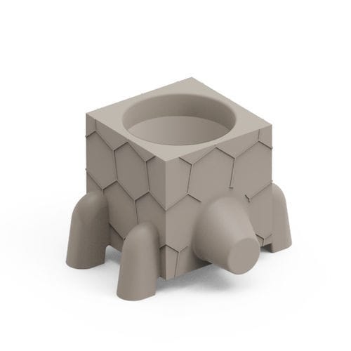 Pot de fleur en polyéthylène - FERA RUGA TRAY - Lyxo Design - géométrique / résistant aux UV / résidentiel