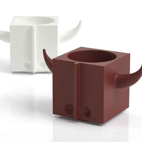 Pot de fleur en polyéthylène - FERA OROT DEEP - Lyxo Design - géométrique / résistant aux UV / résidentiel