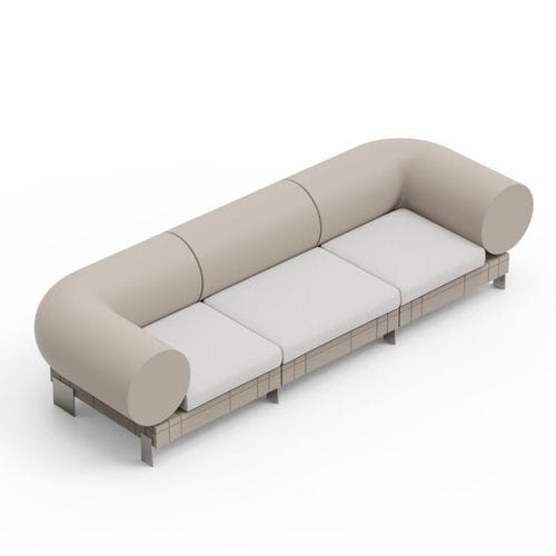 Canapé modulable - RHOR COMBO 3 - Lyxo Design - minimaliste / d'extérieur / en polyéthylène