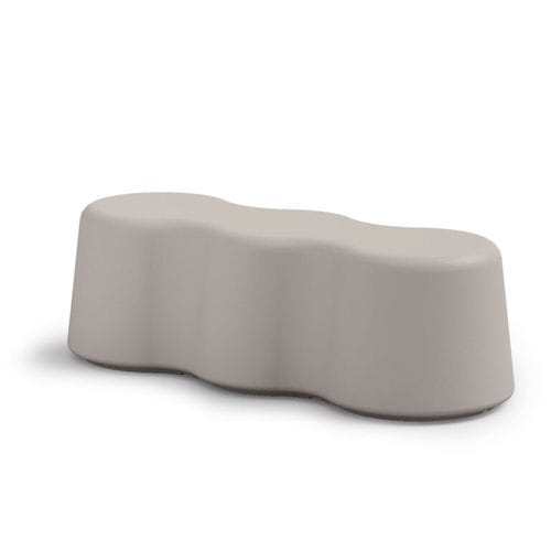 Banc design - PEANUTS 3 - Lyxo Design - en polyéthylène / sans dossier / sans accoudoirs
