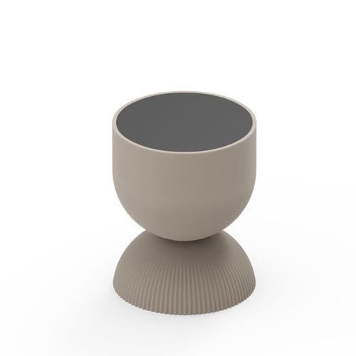 Table d'appoint contemporaine - ILLO - Lyxo Design - en polyéthylène / en HPL / avec piètement en polyéthylène