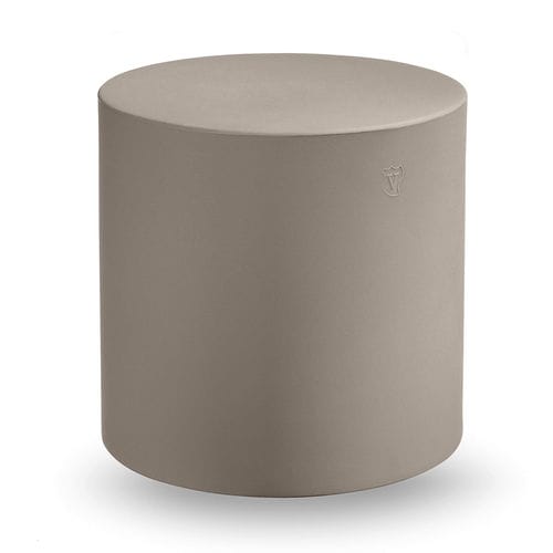 Pouf moderne - BLOK  - Lyxo Design - en polyéthylène / rond / 100% recyclable