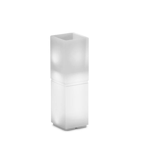 Bac à fleurs en polyéthylène - DUNE LUMINOUS COLUMN - Lyxo Design - rectangulaire / 100% recyclable / réutilisable