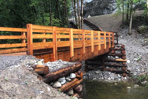 Passerelle en bois - PSD01 series - MODULAND - à poutres