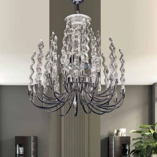 Lustre design original - HELL - K-LIGHTING - en cristal / en acier inoxydable / candélabre
