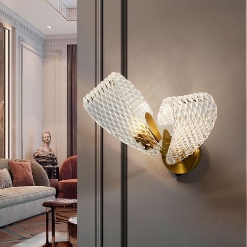 Applique murale contemporaine - LARA - K-LIGHTING - d'intérieur / en acier inoxydable / en verre