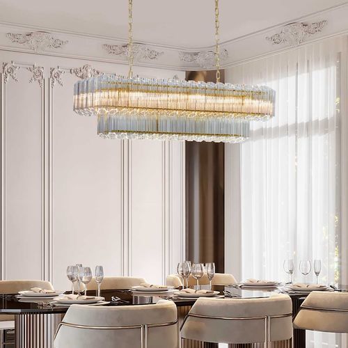 Lustre contemporain - LUX - K-LIGHTING - en verre / en métal / 15 ampoules