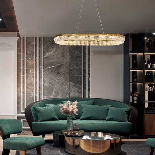 Suspension - IMPERIUM - K-LIGHTING - en acier inoxydable / en cristal / contemporaine