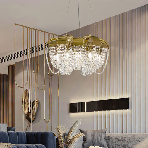 Suspension - BELISAMA - K-LIGHTING - en acier inoxydable / en cristal / contemporaine