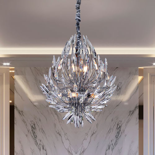 Lustre de style Art Nouveau - ALALA - K-LIGHTING - en métal / en cristal / 12 ampoules