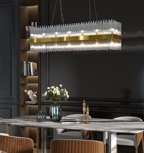 Suspension - ORIENT GOLD - K-LIGHTING - en acier inoxydable / en verre / contemporaine