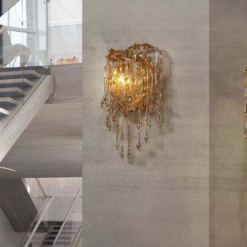 Applique murale contemporaine - SCULPTURE - K-LIGHTING - d'intérieur / en acier inoxydable / en cristal
