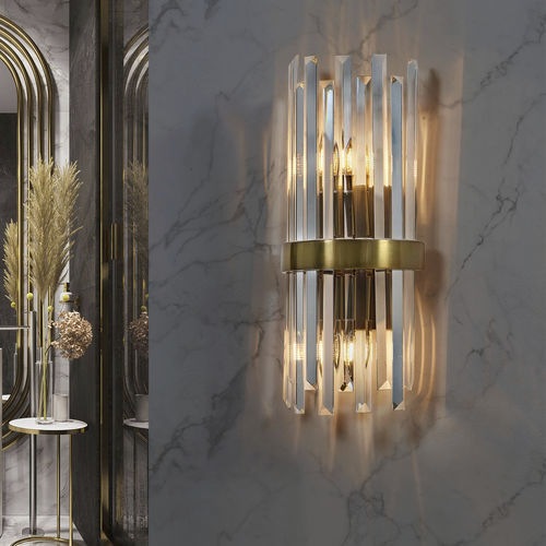 Applique murale contemporaine - LIBERTE - K-LIGHTING - d'intérieur / en acier inoxydable / en cristal