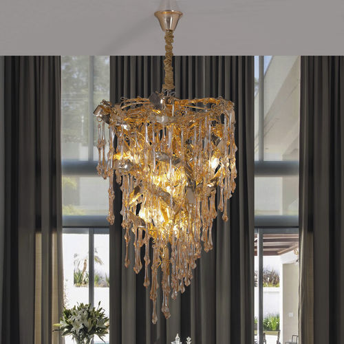 Suspension - SCULPTURE - K-LIGHTING - en aluminium / en verre / Art Déco