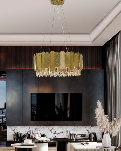 Suspension - TALIA - K-LIGHTING - en acier inoxydable / en cristal / contemporaine