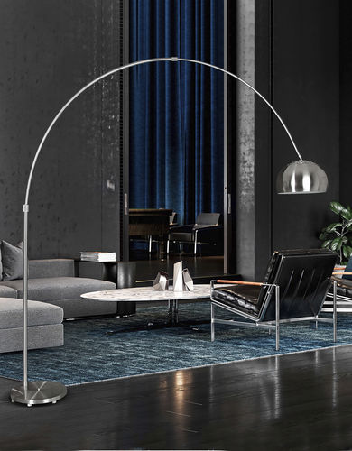 Lampe sur pied - ARC - K-LIGHTING - en métal / en marbre / contemporaine