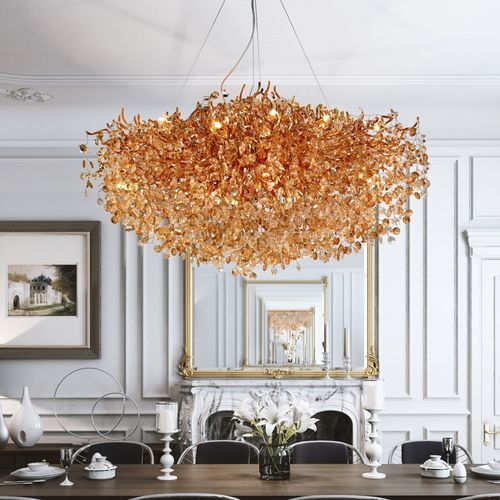Lustre contemporain - LINE VITORIA - K-LIGHTING - en cristal / en aluminium / professionnel