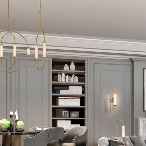 Suspension - LINE ANDY SINGLE - K-LIGHTING - en métal / en verre / contemporaine