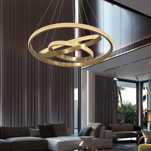 Lustre contemporain - LINE FRÉIA - K-LIGHTING - en aluminium / en acrylique / professionnel