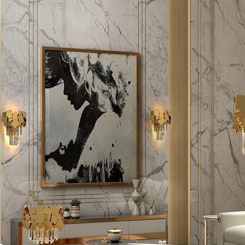 Applique murale contemporaine - LINE HEMERA - K-LIGHTING - d'intérieur / en acier inoxydable / en cristal