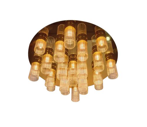 Plafonnier contemporain - LINE - K-LIGHTING - tubulaire / en verre / en métal