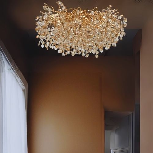 Plafonnier contemporain - LINE VITORIA - K-LIGHTING - sculptural / en cristal / en aluminium