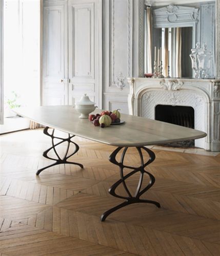 Table à manger contemporaine - Vienna - TOM FAULKNER - en chêne / en noyer / en bois massif