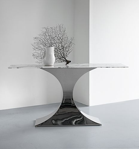 Console contemporaine - Capricorn - TOM FAULKNER - bois / en verre / en marbre