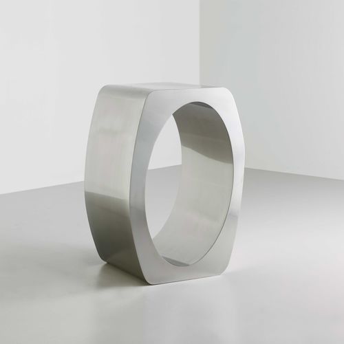 Guéridon contemporain - Skye Plinth - TOM FAULKNER - en acier / avec piètement en acier / rectangulaire