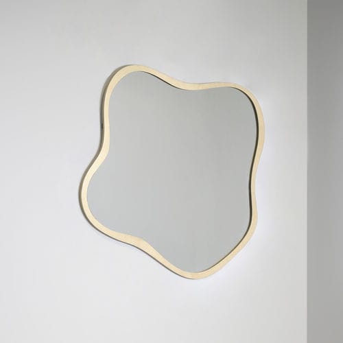 Miroir mural - Lily - TOM FAULKNER - contemporain / en acier / en bronze