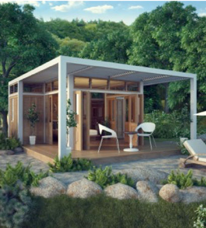 Maison type bungalow - 35M2 - Teck Time - bioclimatique / contemporaine / avec terrasse
