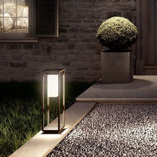 Borne d'éclairage de jardin - GOTAM - OGGI LUCE - contemporaine / en aluminium / à LED