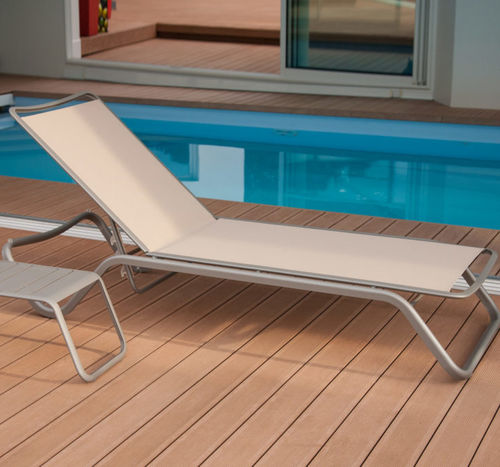 Bain de soleil contemporain - PALMAROLA - Ezeis - en aluminium / professionnel / dossier ajustable