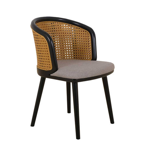 Chaise de salle à manger contemporaine - SCARLETT - Ezeis - d'intérieur / en rotin / en polyester