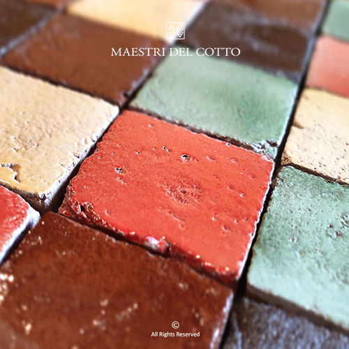 Revêtement mural pour intérieur - COTTO SMALTATO SOTTOBOSCO - MAESTRI DEL COTTO - en terracotta / lisse / mat