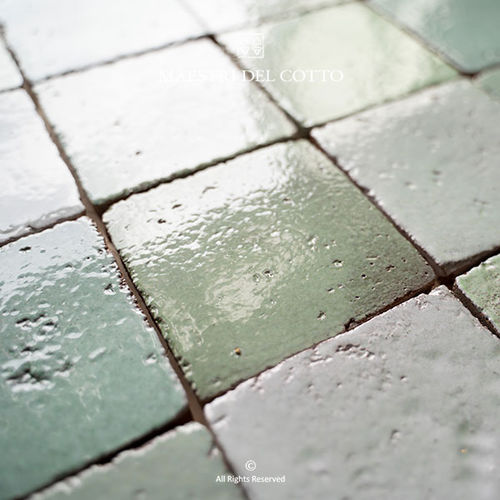 Carrelage en terracotta - COTTO SMALTATO VERDE PRATO - MAESTRI DEL COTTO - émaillé / pour intérieur / de salle de bain