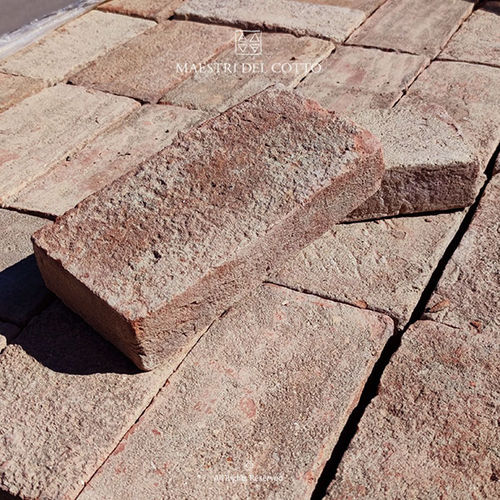 Brique de parement en terracotta - MATTONE ANTICO ROSATO - MAESTRI DEL COTTO - d'extérieur / d'intérieur / à coller