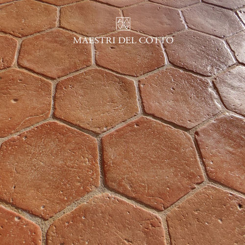 Tomette d'intérieur - COTTO ROSATO TOSCANO ANTICO BUTTERO - MAESTRI DEL COTTO - de salon / de cuisine / de sol