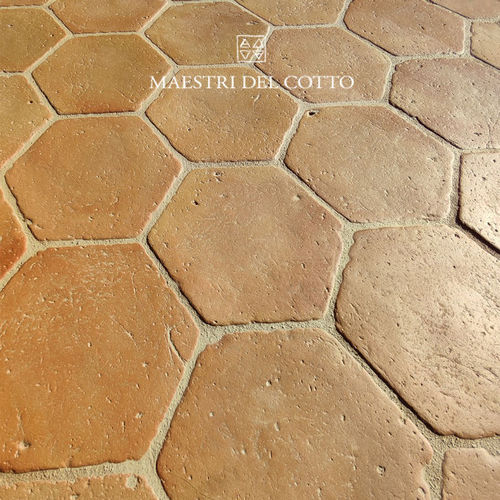 Tomette en terracotta - COTTO CHIARO UMBRO VISSUTO - MAESTRI DEL COTTO - finition naturelle / d'intérieur / de sol