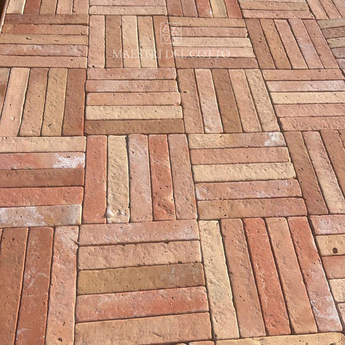 Carrelage en terracotta - COTTO ANTICO BUTTERO MULTICOLOR - MAESTRI DEL COTTO - finition naturelle / d'extérieur / de jardin