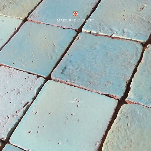 Carrelage en terracotta - COTTO SMALTATO ACQUAMARINA - MAESTRI DEL COTTO - émaillé / d'intérieur / de salle de bain