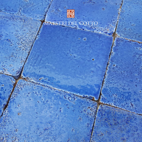 Carrelage en terracotta - COTTO SMALTATO AZZURRO - MAESTRI DEL COTTO - émaillé / d'intérieur / de salle de bain