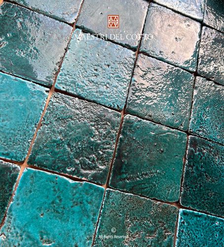 Revêtement mural d'intérieur - COTTO SMALTATO SMERALDO QUADRA - MAESTRI DEL COTTO - en terracotta / brillant / émaillé