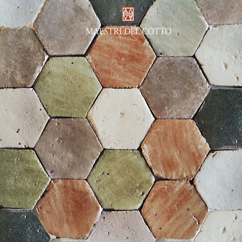 Carrelage en terracotta - COTTO SMALTATO VAL D'ORCIA - MAESTRI DEL COTTO - vieilli / d'intérieur / de salle de bain