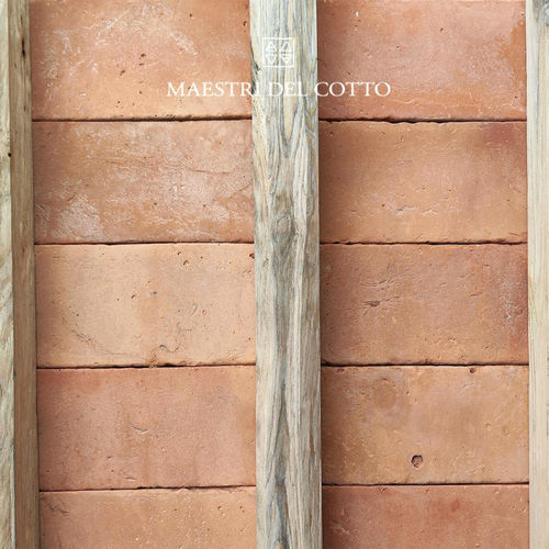 Plafonette en terracotta - COTTO ROSATO TOSCANO VISSUTO - MAESTRI DEL COTTO - pour faux-plafond / moulée main / pour sol