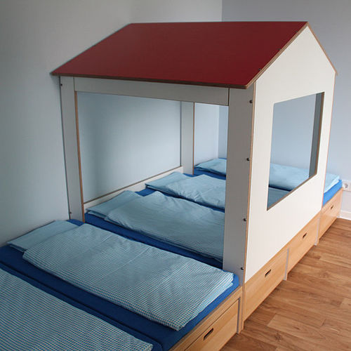 Lit mezzanine - SLEEPING PODEST - DE BREUYN - simple / contemporain / pour enfant